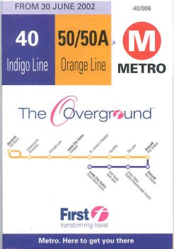 leaflet: route 50,50A timetable